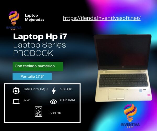 LAPTOP Hp i7 6600U CPU 2.81GHz